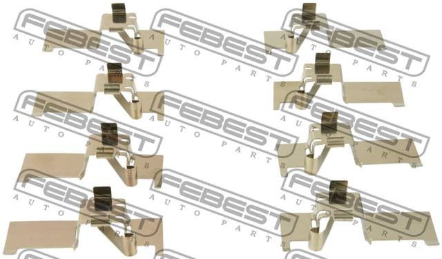 Монтажный комплект для дисковых колодок TOYOTA CAMRY 40 2006-2011 0103-ACV40F 0103-ACV40F FEBEST