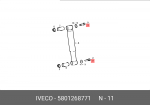 болт амортизатора! M16x2x180\Iveco Cargo 5801268771 IVECO