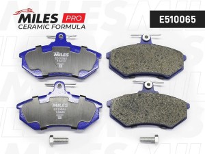 Колодки тормозные передние (Смесь CERAMIC серия PRO) AUDI 80/VW GOLF III/PASSAT/ E510065 MILES