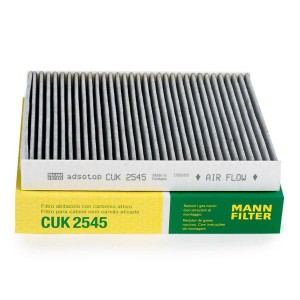 Фильтр воздушный салона VW Polo AUDI A1 SEAT Ibiza SKODA Fabia угольный MANN CUK 2545 MANN FILTER