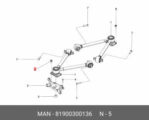Болт M18*2*70 MAN 81900300136 MAN