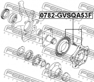 Ступица 0782-GVSQA53F 0782-GVSQA53F FEBEST