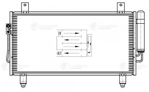 Радиатор кондиционера MITSUBISHI Outlander (12-) LUZAR LRAC1162 LUZAR