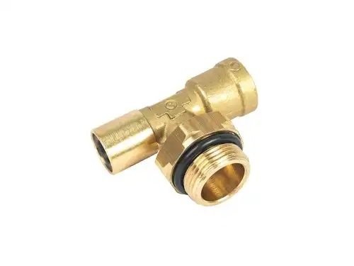 Соединитель трубки ПВХ,полиамид d=8мм-12мм (наружная резьба) М22х1.5 тройник лат 9412128M22X15 CAMOZZI