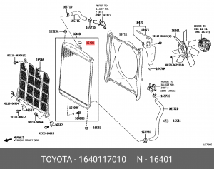 крышка радиатора!\ Toyota Camry/RAV4, Lexus 16401-17010 TOYOTA