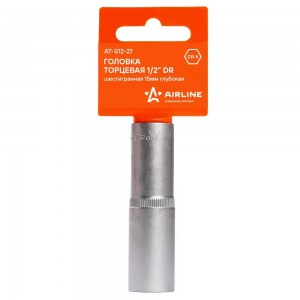Головка торцевая 1/2" (15) "AIRLINE" (высокая) AT-S12-27 AIRLINE