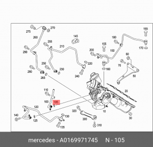 УПЛОТНЕНИЕ 0169971745 A0169971745 MERCEDES BENZ