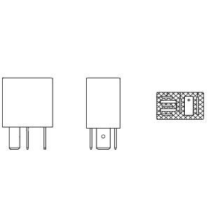 Реле 24V 10A 5 конт. для а/м Volvo/MAN/DAF (без кроншт., с резист.) (SCR 0150) SCR 0150 START VOLT