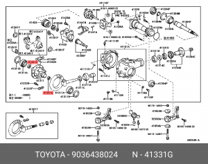 ПОДШИПНИК 90364-38024 90364-38024 TOYOTA