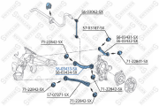 рычаг задний верхний левый!\ MB W211 2.0-5.5/2.0-4.0CDI 02> 56-03433-SX STELLOX