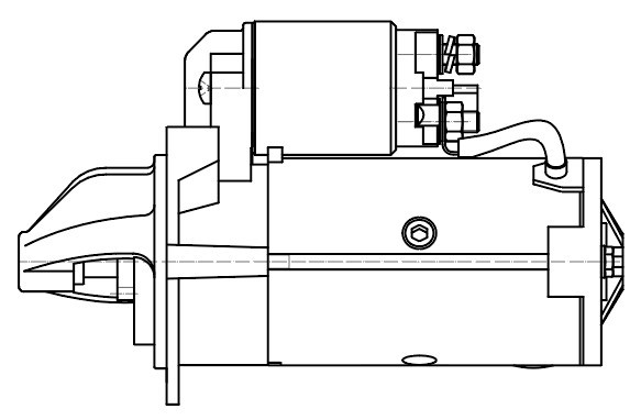 Стартер для а/м Great Wall Poer (19-) 2.0TD 2кВт (LSt 2724) LST2724 START VOLT