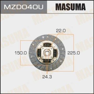 диск сцепления!\ Mazda 626 1.8-2.0D 87>/323 1.6-2.0/1.7TD 86> MZD040U MASUMA