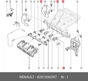 форсунка топливная!\ Renault Duster 1.6 16V 8201036397 RENAULT
