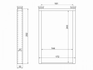 Радиатор отопителя TOYOTA Land Cruiser Prado 150 SAT STTY123950 SAT