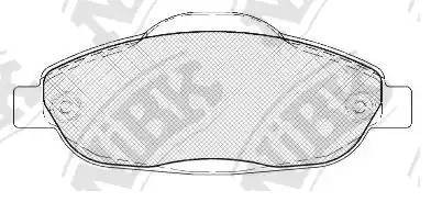 Колодки передние (PEUGEOT 3008, 308) PN0450 PN0450 NIBK