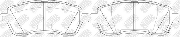 Колодки тормозные дисковые MAZDA DEMIO 2007-2015 PN5544 PN5544 NIBK