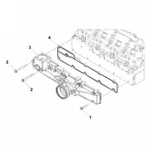 Прокладка коллектора впускного 3310 Валдай дв.Cummins (4983020) (Haffen) 0245 HAFFEN