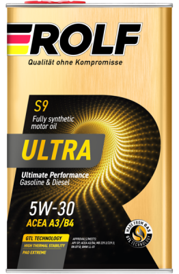 Масло моторное ROLF Ultra A3/B4 5W30 синт.1л 323103 ROLF