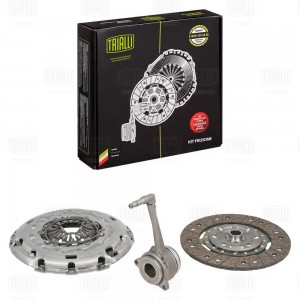 Сцепление в сборе VW Passat B6 (05-) 2.0TDI (с компен. износа) (с гидрав. муфт)  FR1830 TRIALLI