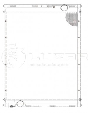 Радиатор водяной алюм. (4326-1301010) 665х795х50 LUZAR LRC0766 LUZAR