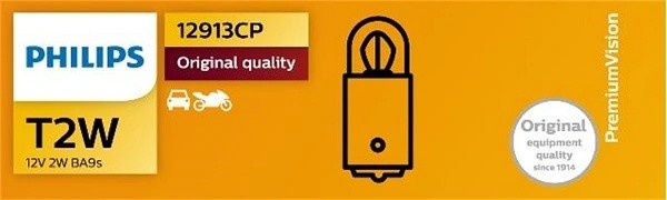 Лампа 12V 2W BA9s PHILIPS 12913CP PHILIPS