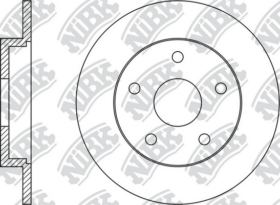 Диск тормозной FORD FOCUS 2010 RN51002 RN51002 NIBK