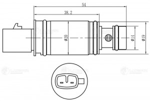Клапан регулир. компрессора кондиц. для а/м Opel Corsa D(06-)(тип Denso) LCCV210 LCCV 2101 LUZAR