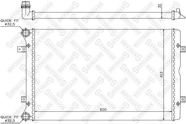 Радиатор охлаждения  1026403SX 10-26403-SX STELLOX