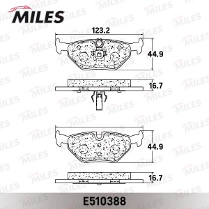 Колодки тормозные задние (Смесь CERAMIC серия PRO) BMW E39 9604 (TRW GDB1265) E5 E510388 MILES