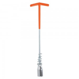 Ключ свечной Т-образный с карданом 21*350мм с резиновым фиксатором и пружиной (A ATAC031 AIRLINE