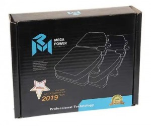 Колодки тормозные КАМАЗ-5490 SAF B9-22S передние/задние с отв.под пятаки (4шт.)  350-33-027 MEGA POWER