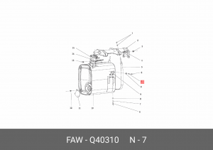 Шайба FAW J6L OE Q40310 FAW