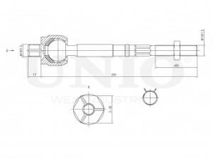 Тяга рулевая SSP-30061 UNIO
