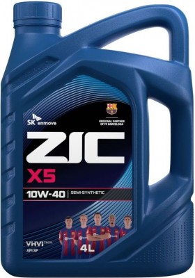 Масло моторное ZIC X5 SP 10W40 п/синт.4л 162622 ZIC