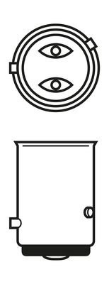 Лампа 12V P21/4W BAZ15d Eco BOSCH 1987302813 BOSCH