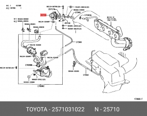 КЛАПАН ВАКУУМНЫЙ 25710-31022 25710-31022 TOYOTA