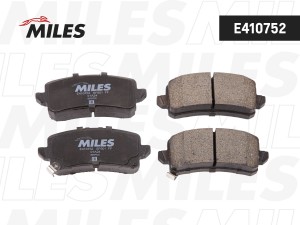 Колодки тормозные задние (Смесь Low-Metallic) HAVAL DARGO/H3/JOLION  4WD - E4107 E410752 MILES