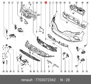 Заклепка моторредуктора 7703072362 7703072362 RENAULT