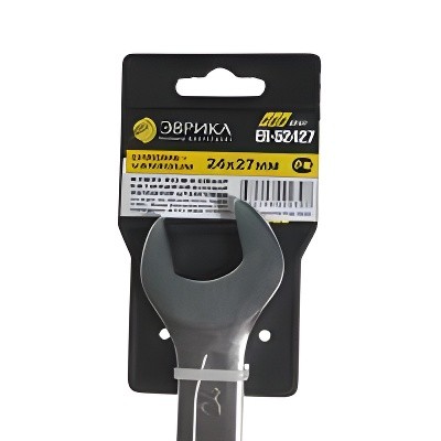 Ключ рожковый 24х27мм CrV Pro ЭВРИКА ER-52427 EVRIKA