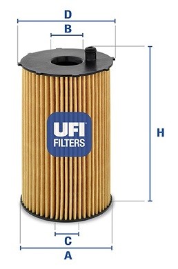 Фильтр масляный RANGE ROVER SPORT, LAND ROVER DISCOVERY III 2.7TDI 25.066.00 25.066.00 UFI