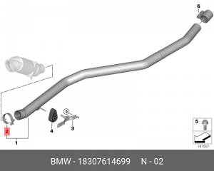Стяжная лента 18 30 7 614 699 BMW