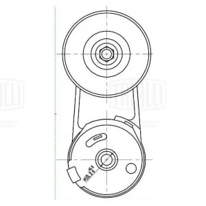 Ролик привод. ремня с натяж. мех. для а м Chevrolet Captiva (11-) 2.5i (CM 0506) CM 0506 TRIALLI