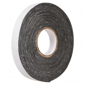 Скотч двухсторонний 12 мм х 5 м "AIRLINE" (черный) (вспененная основа) ADS-F-02 AIRLINE