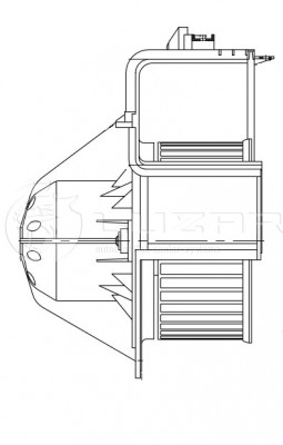 Вентилятор отопителя для а/м BMW X5 (E70) (06-)/X6 (E71) (08-) LFh26E7 LFH26E7 LUZAR