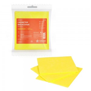 салфетки! вискозные желтые 3 шт. (34x30см)\ ABDN004 AIRLINE