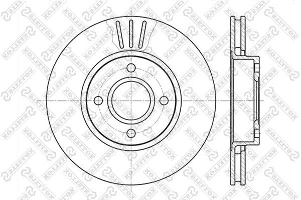 диск тормозной передний!\ Ford Mondeo/Scorpio 1.8-2.5 94> 6020-2542V-SX STELLOX