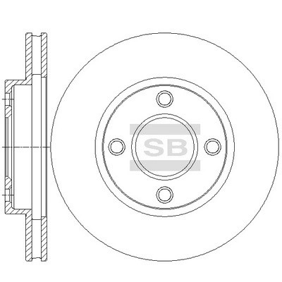 Диск тормозной передний NISSAN Micra/Note/Tiida/Cube 02- SANGSIN BRAKE SD4265 SD SD4265 SANGSIN