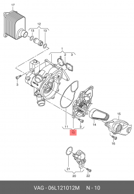 НАСОС ВОДЯНОЙ 06L121012M 06L121012M VAG