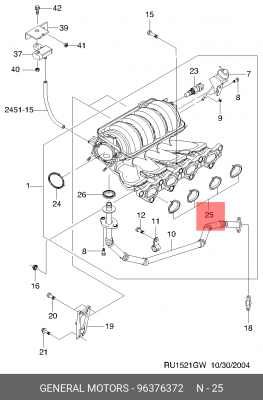 CHEVROLET REZZO (2000>) 96376372 GENERAL MOTORS