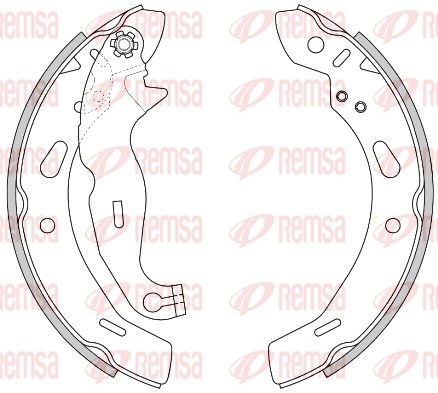 4278 00 колодки барабанные! 200x32\ Mazda 2 1.3/1.5 07> 4278.00 REMSA